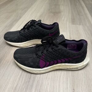 Nike Zoom x Black and Purple Athletic Shoes